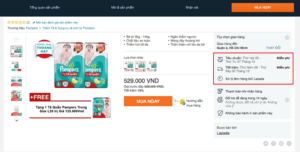 Lazada có giao hàng miễn phí.