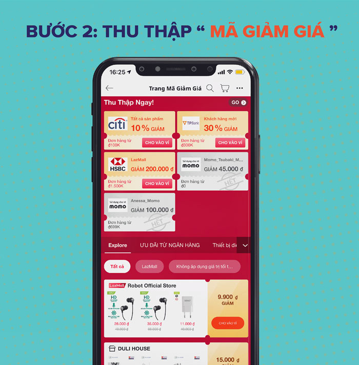 Cách lấy mã giảm giá Lazada theo link sản phẩm.