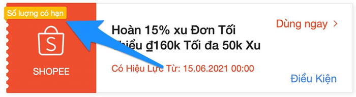Hạn sử dung mã giảm giá Shopee.