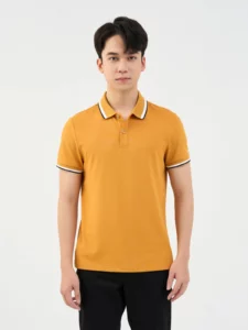 Áo Polo Nam Mắt Chim Bo Hiệu Ứng Dệt Nổi