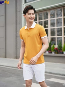 Áo Polo Yody Nam chất liệu thoáng mát và thoải mái.