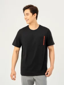 Áo Thun Nam Yody Cotton USA Túi Ngực In Phối